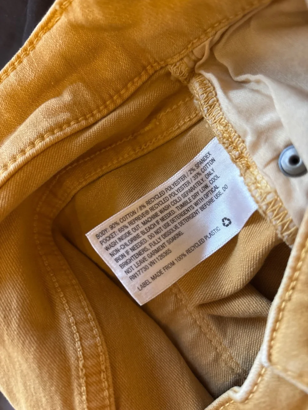 High Rise Midi Universal Thread shorts- Mustard yellow